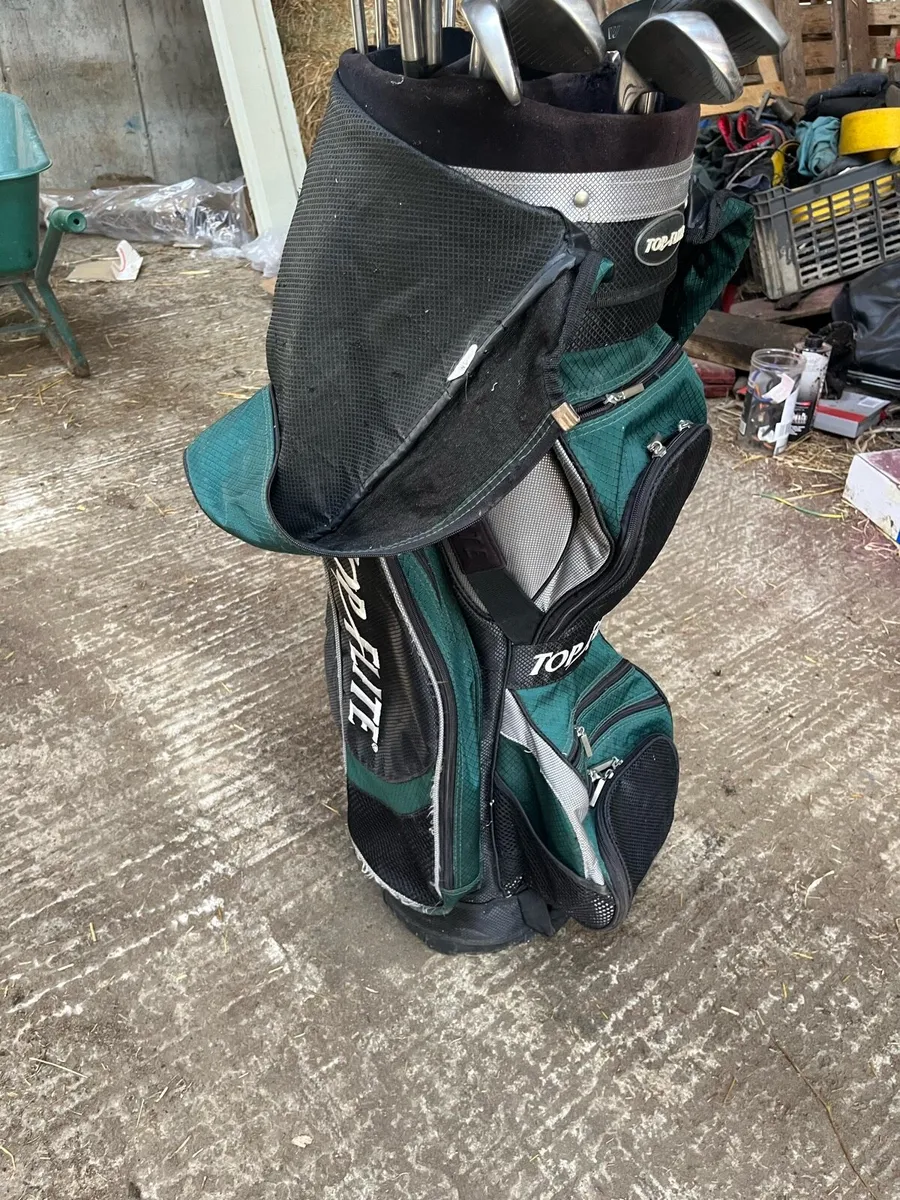 Golf clubs and bag - Image 2