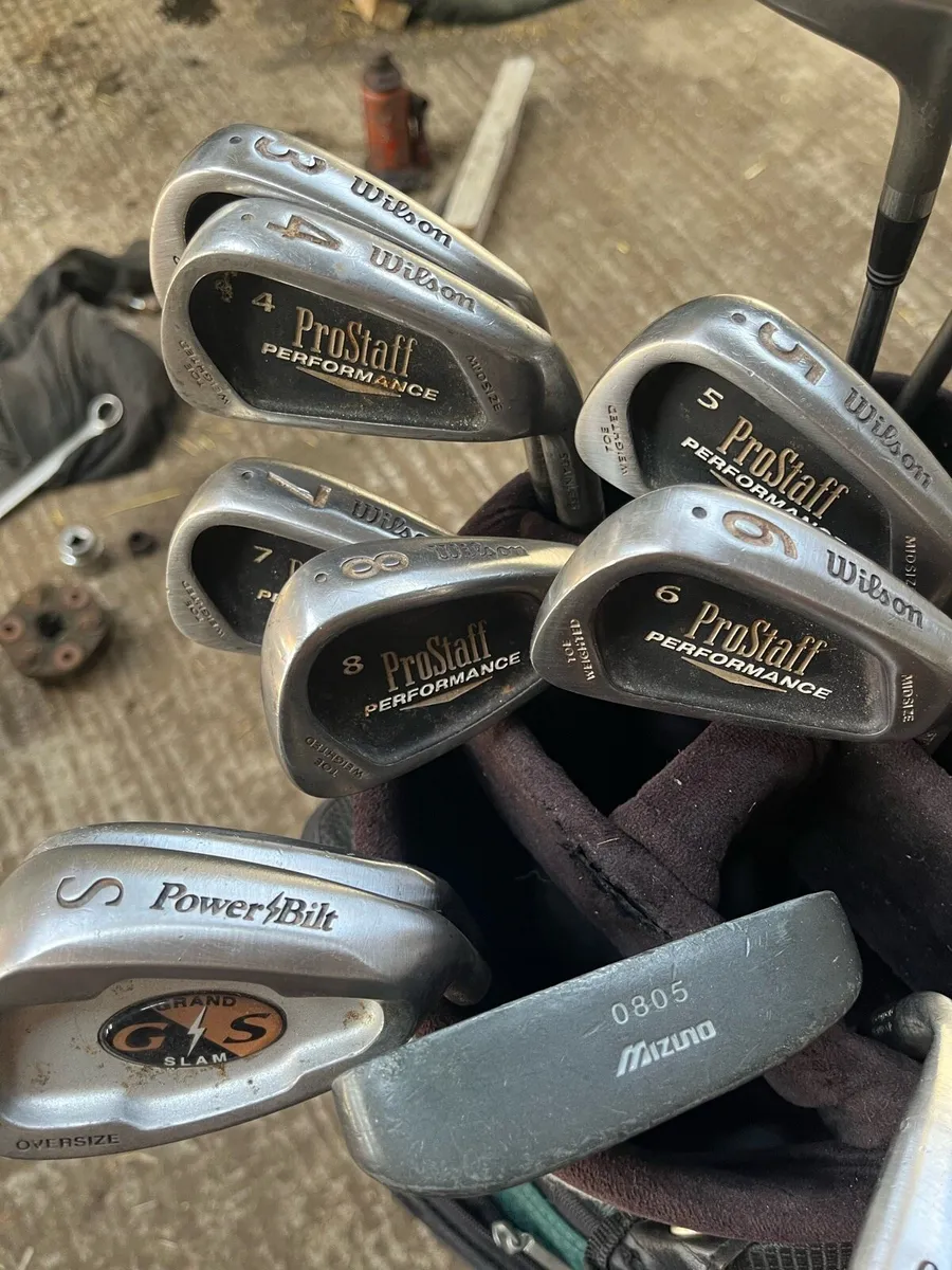 Golf clubs and bag - Image 3