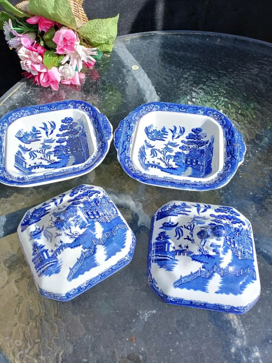 Antique Adderley Soup Dishes - Image 3