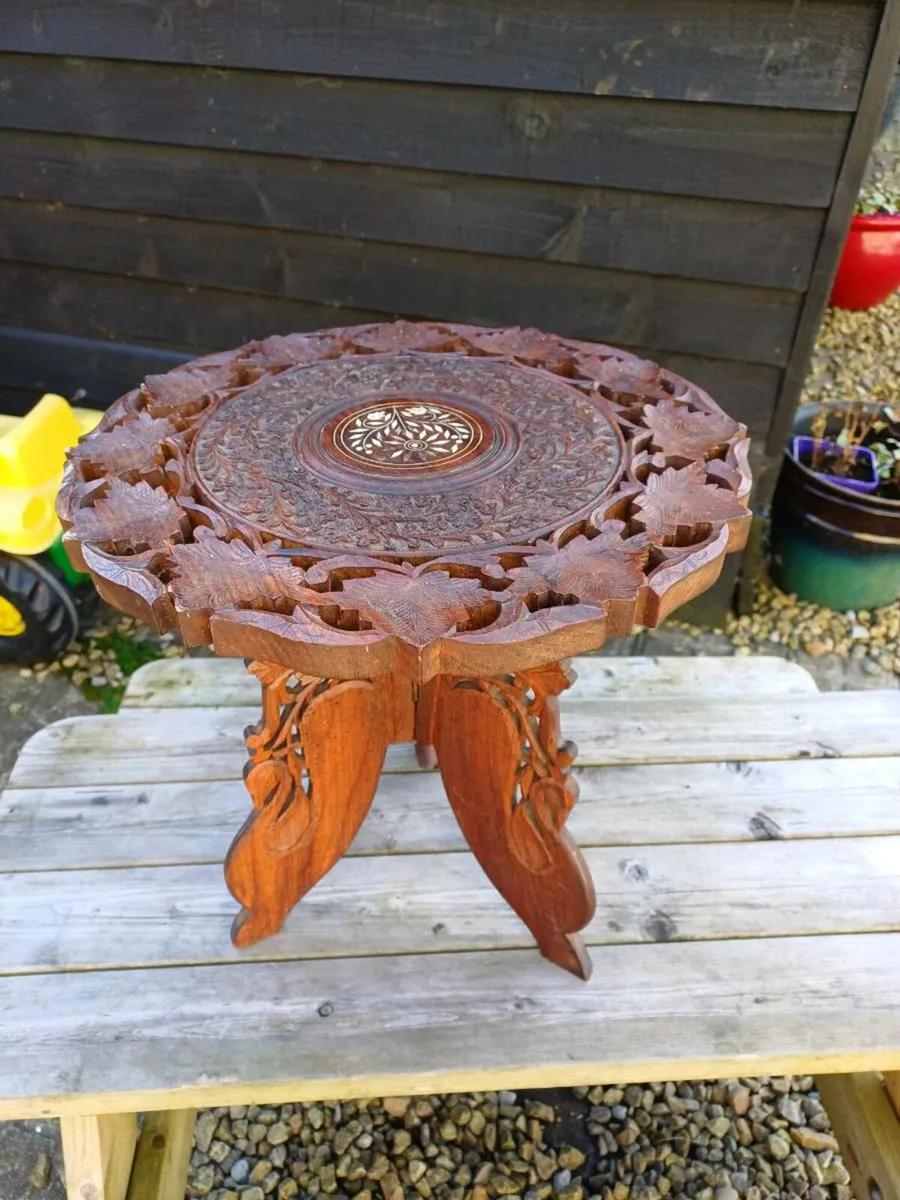 1960s Indian Side Table - Image 1