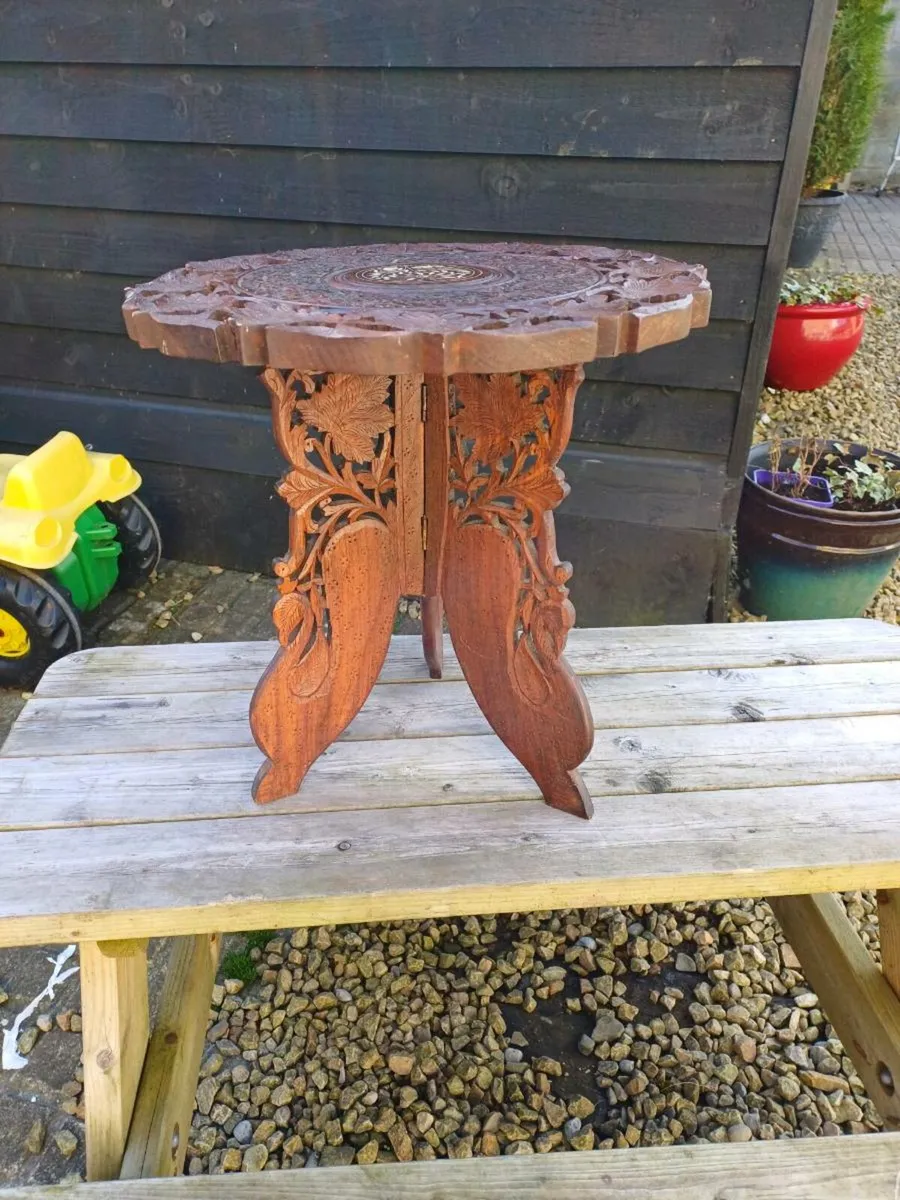 1960s Indian Side Table - Image 3