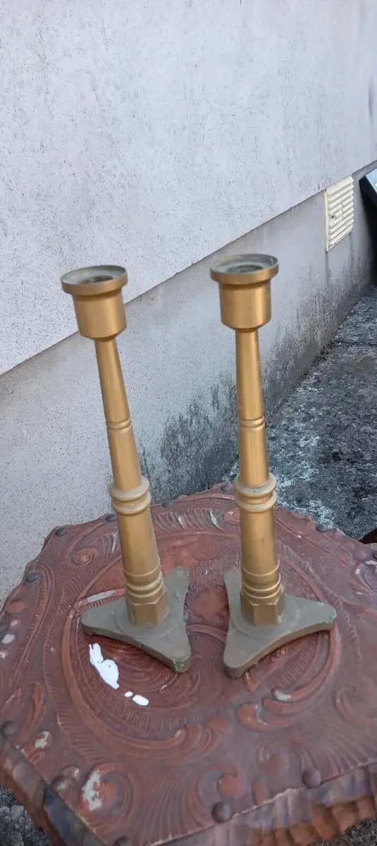 Brass candle sticks