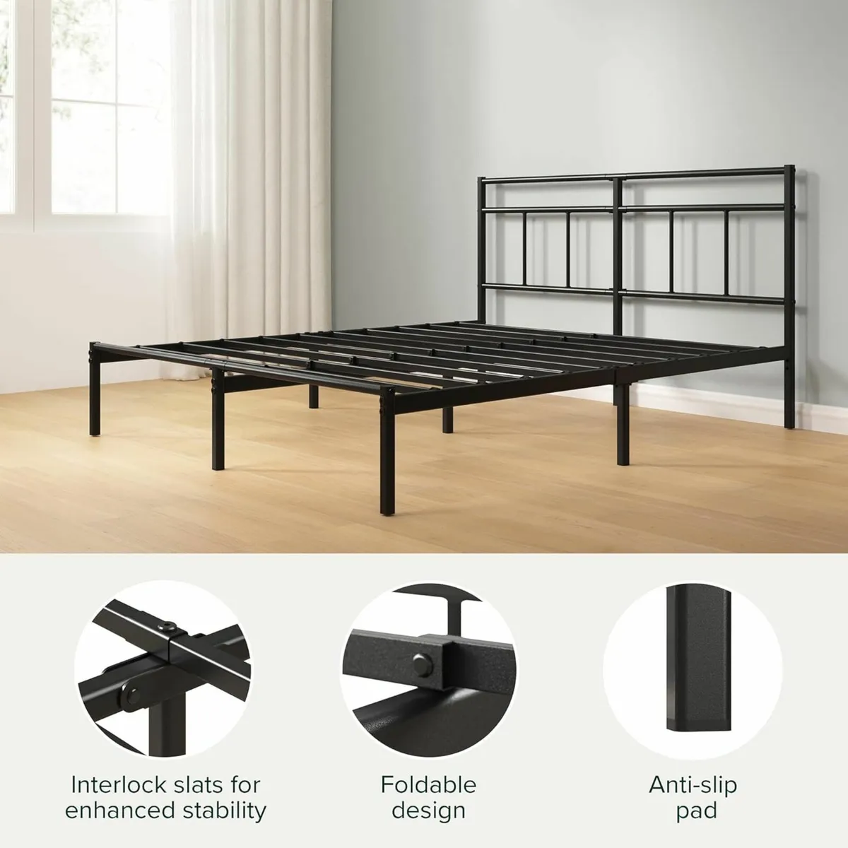 Single Bed Frame – Bed 190x90 cm – 30cm Height - Image 4