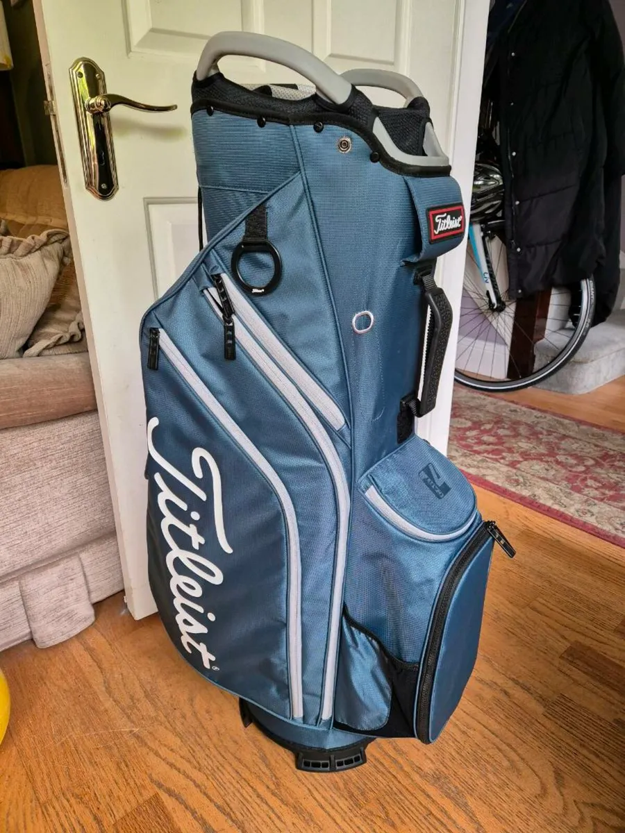 Titleist Cart 14 Bag - Baltic Grey White - Image 1