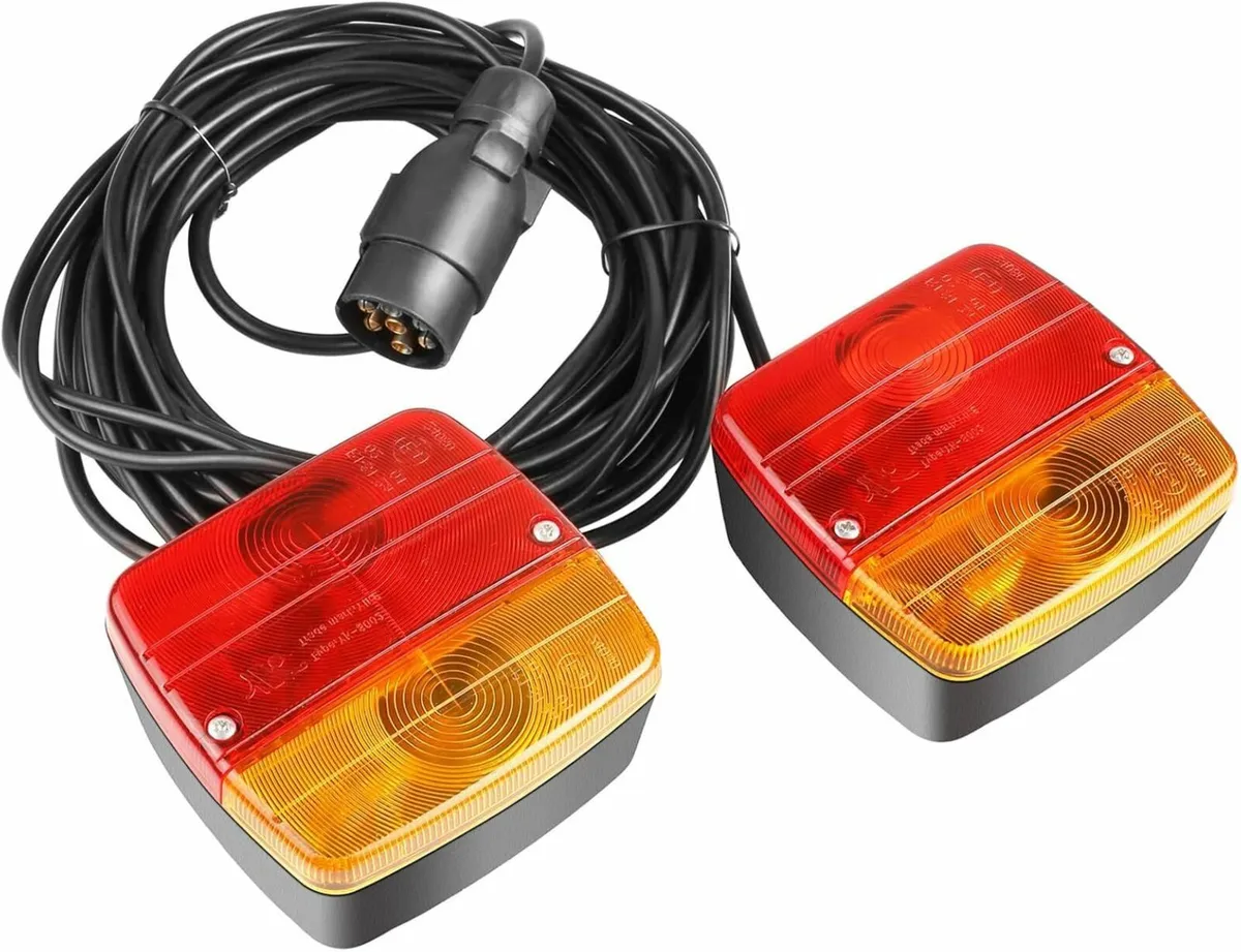 Magnetic 12V Trailer Light 2PCs Tail Light Rear Li