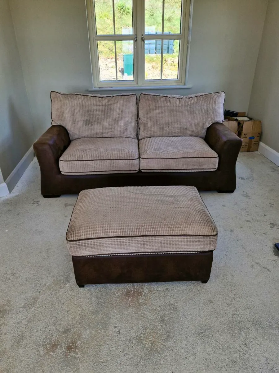 Sofa and Footstool