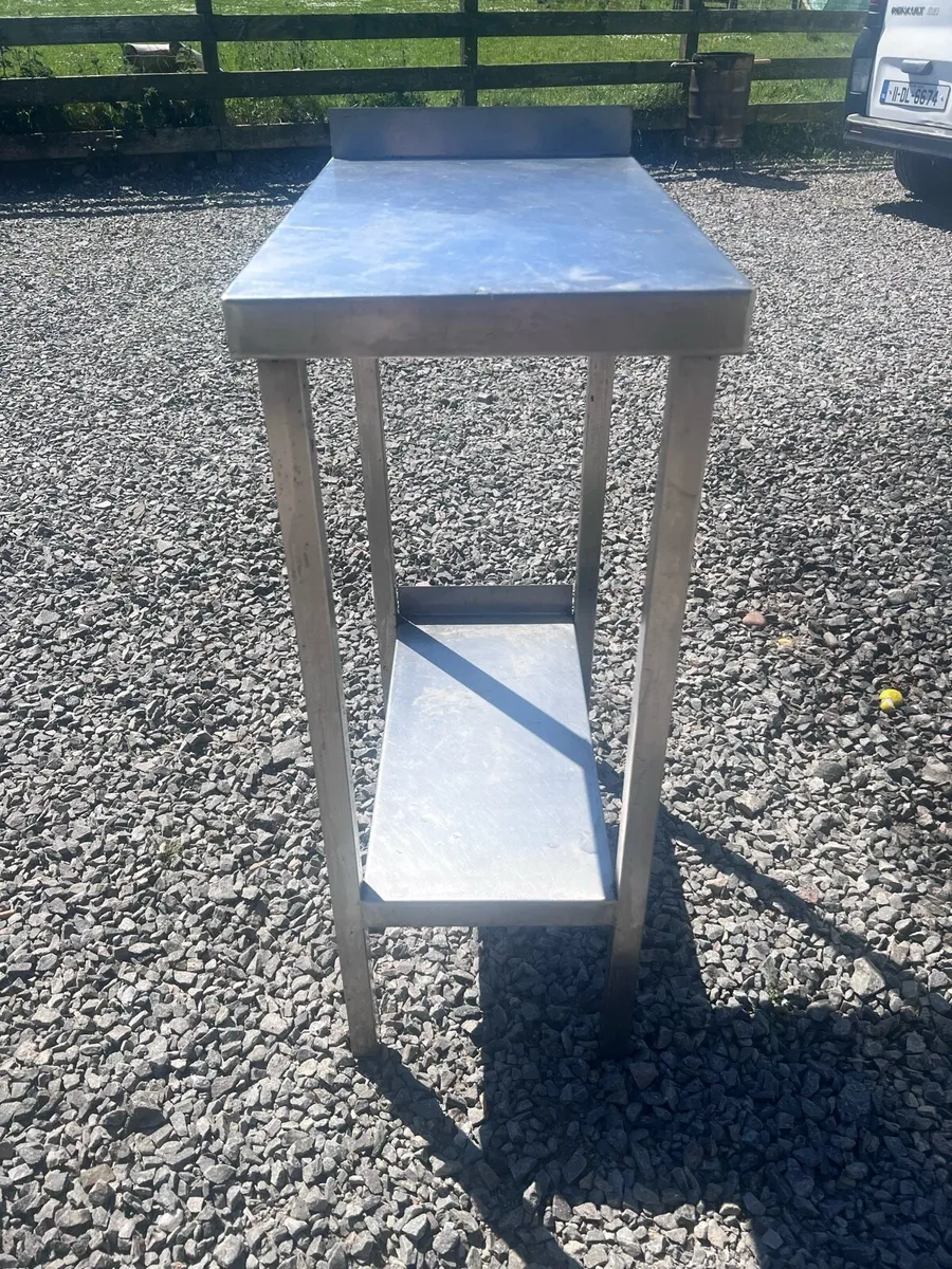 2 catering stainless steel tables - Image 3