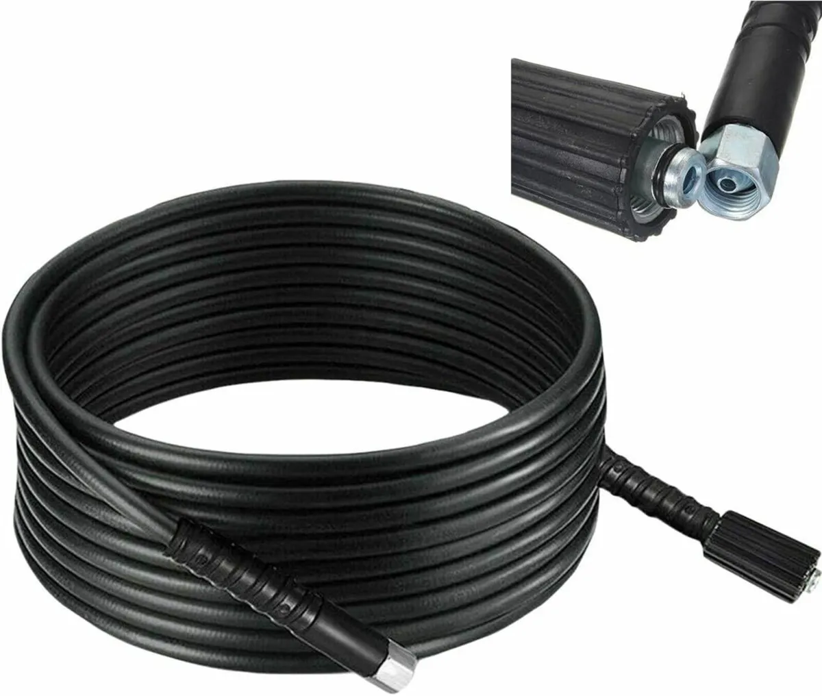 10m High Pressure Power Washer Hose Jet Pipe Wash - Image 1