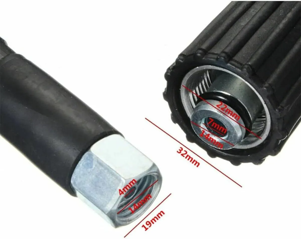 10m High Pressure Power Washer Hose Jet Pipe Wash - Image 2