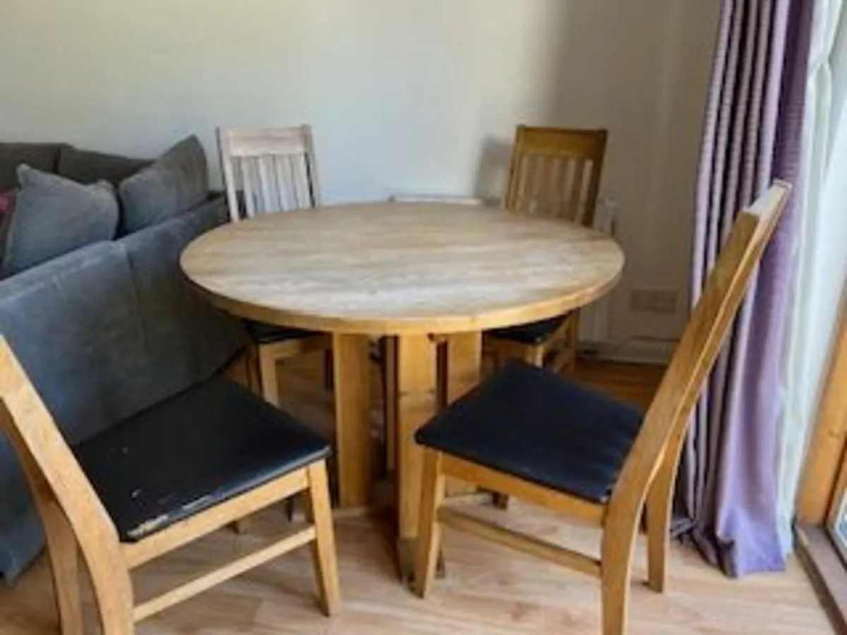 Table and 4 Chairs - Image 1