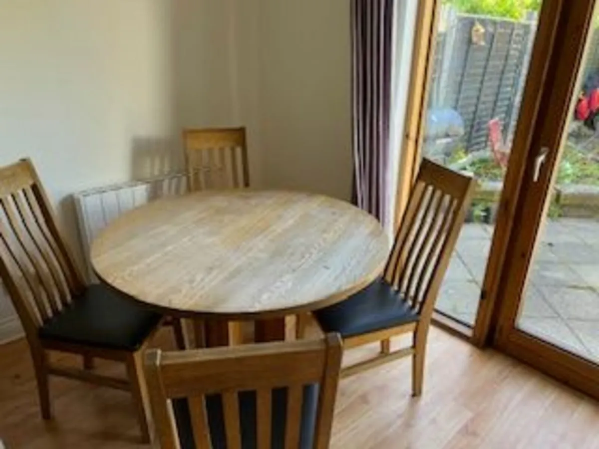Table and 4 Chairs - Image 2