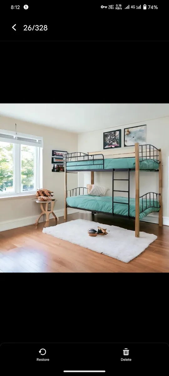 Single Bunk Bed with Mattress Option & Delivery - Image 2