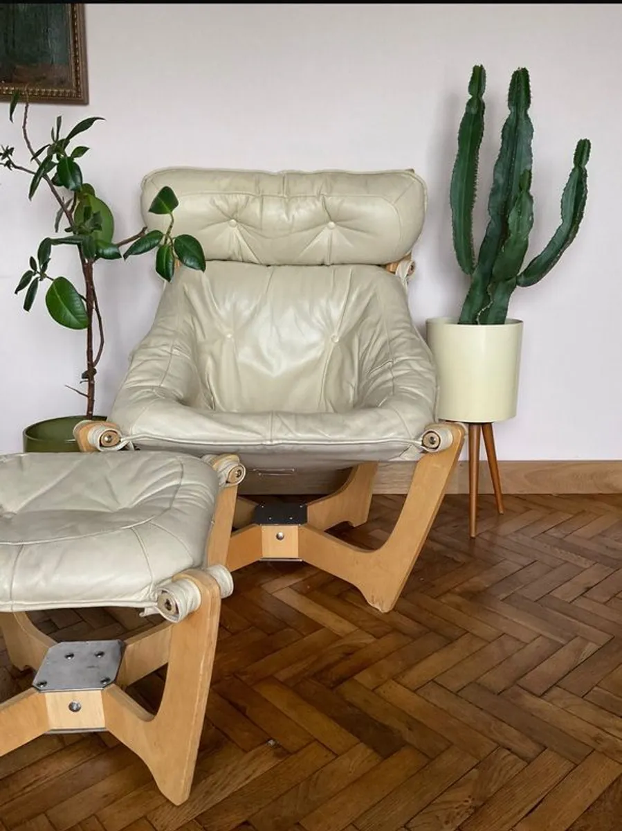 Mid century lounge chair vintage retro Norwegian - Image 2