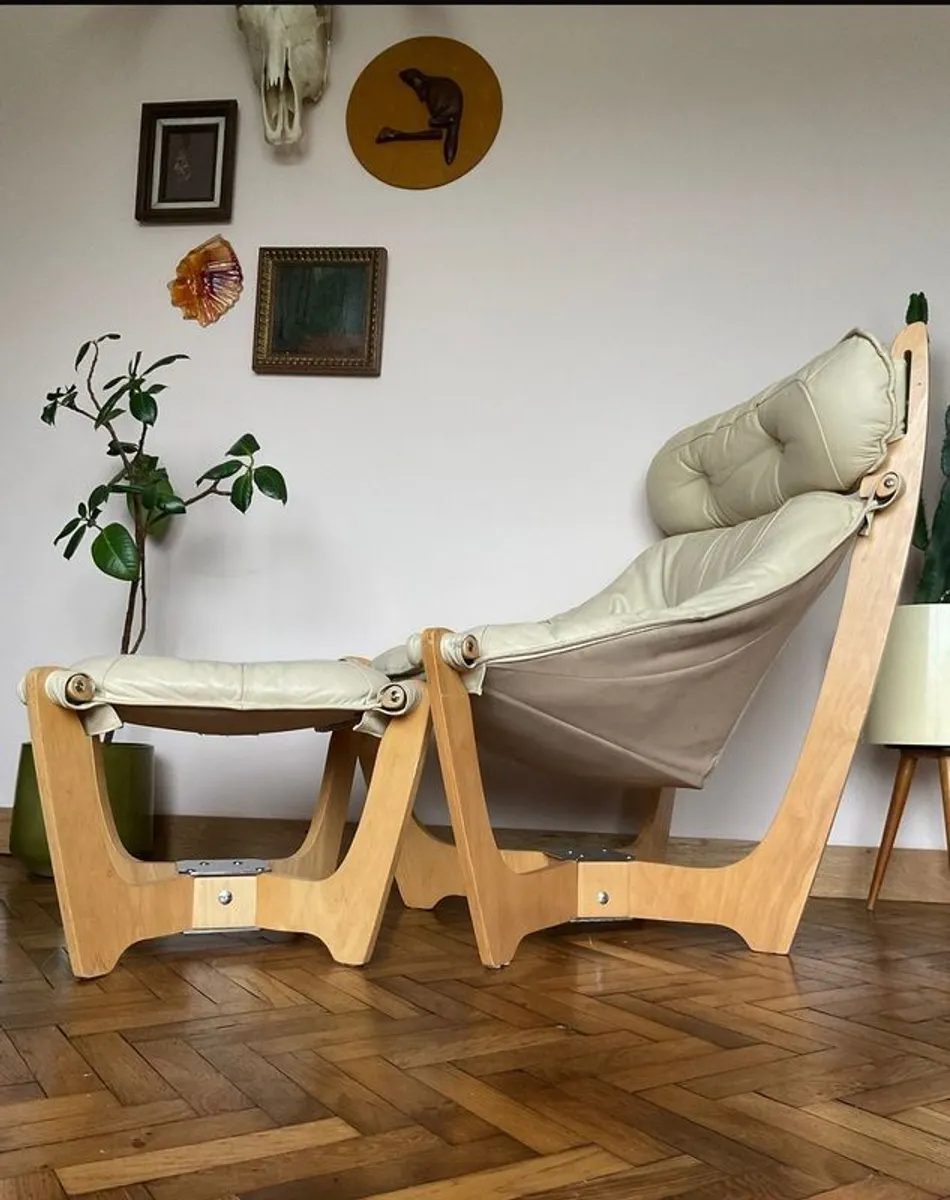 Mid century lounge chair vintage retro Norwegian - Image 3