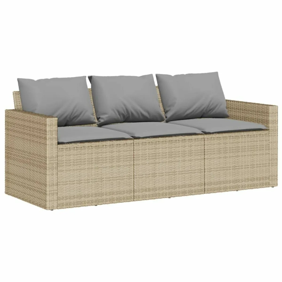 [Free P&P] New 3 Seater Outdoor Garden Sofa Beige - Image 2