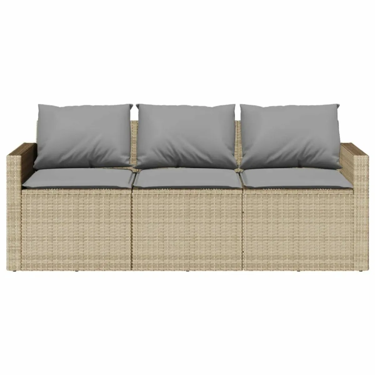 [Free P&P] New 3 Seater Outdoor Garden Sofa Beige - Image 3