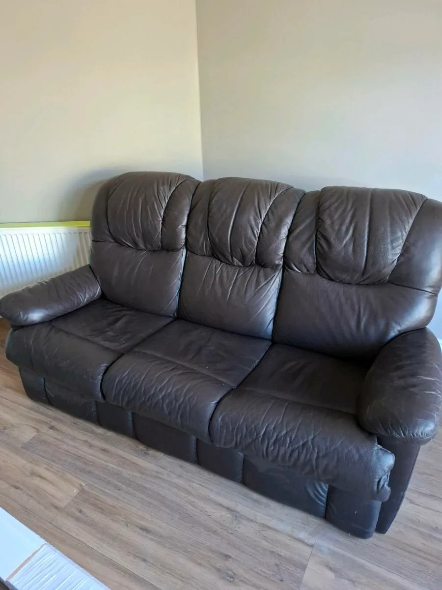 Leather sofa - Image 1
