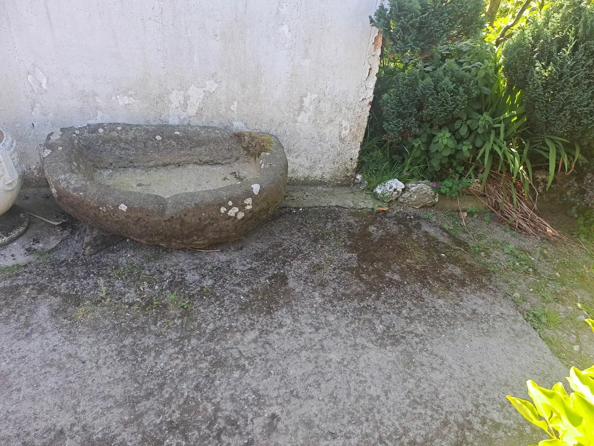 Granite pig trough planter - Image 1