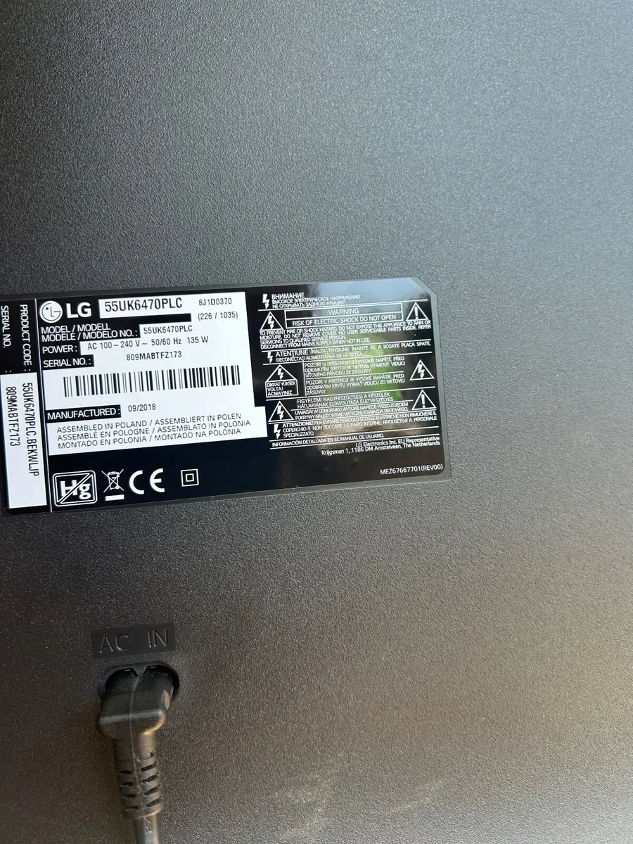 LG 55” Smart TV - Image 2