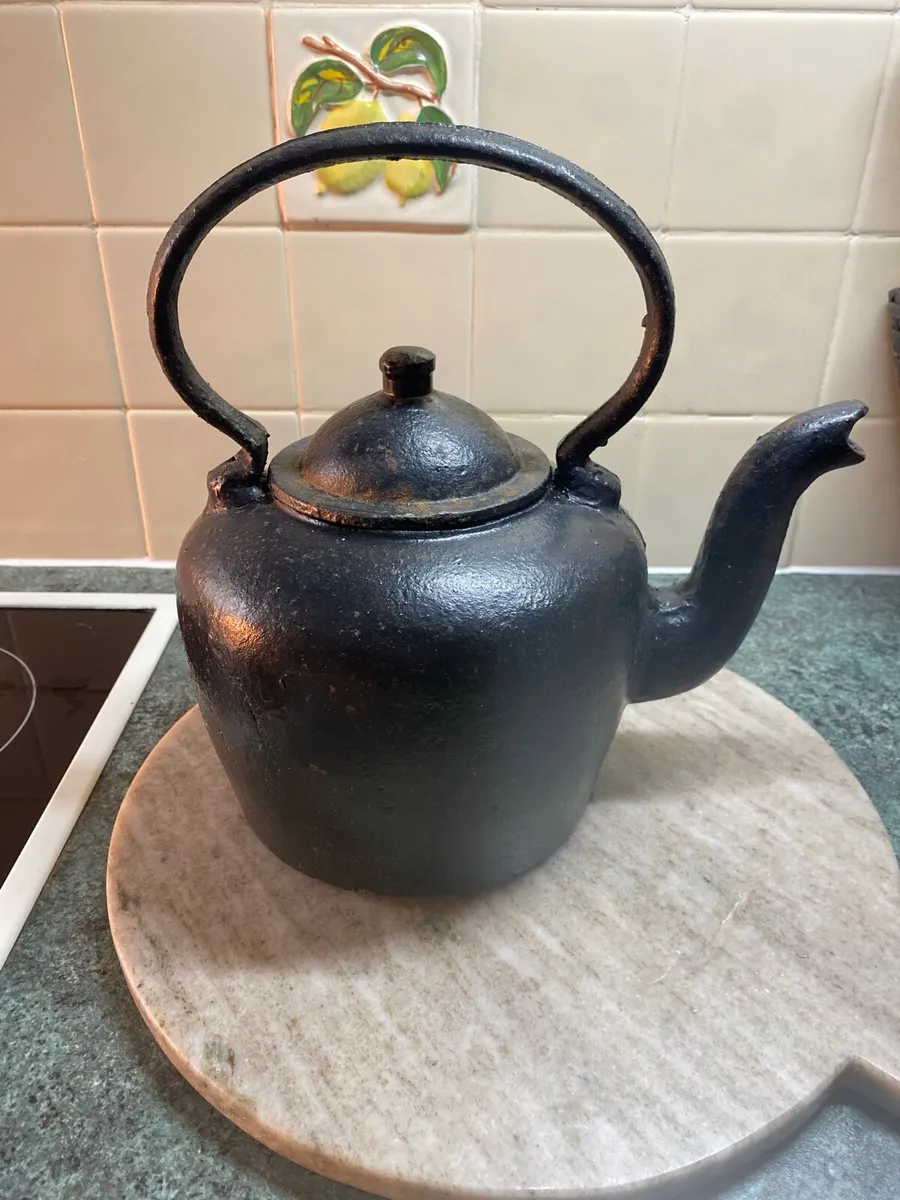 Antique Cast Iron Teapot