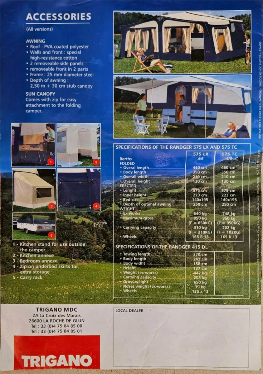 TRIGANO RANDGER 575LX FOLDING CAMPER - Image 3