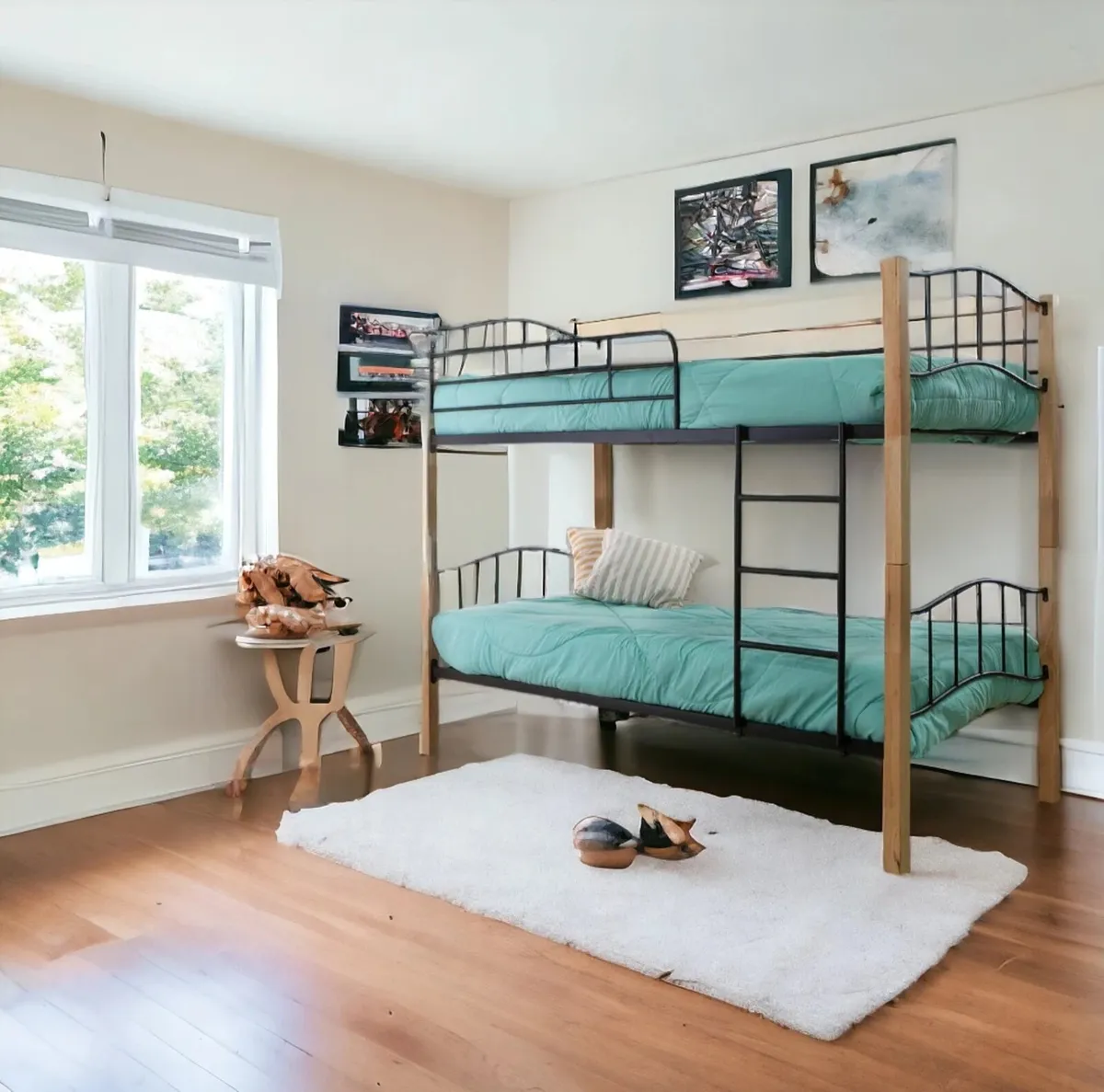 Metal & Wood Bunk Bed with Delivery in Ireland - Image 2
