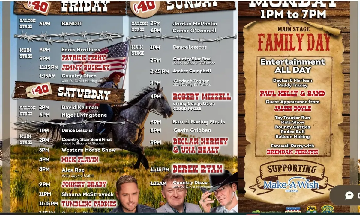 Music festival  & campervan hardstand tickets