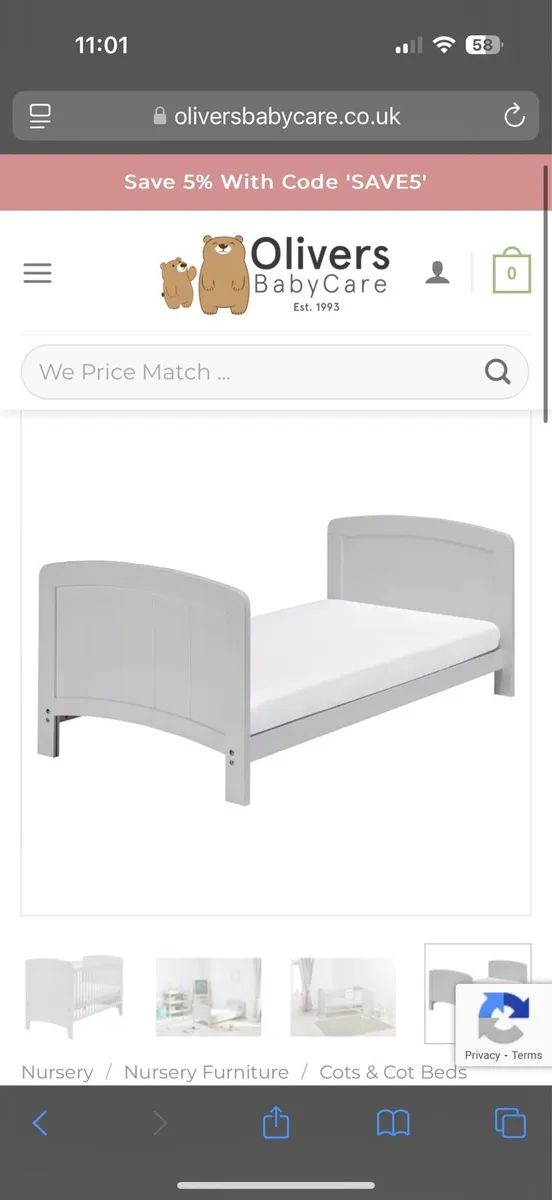 Cot bed - Image 2