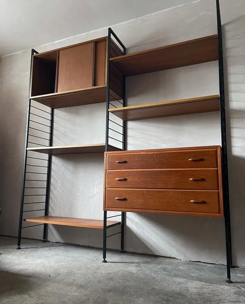 Mid century modern ladderax shelving vintage retro - Image 2