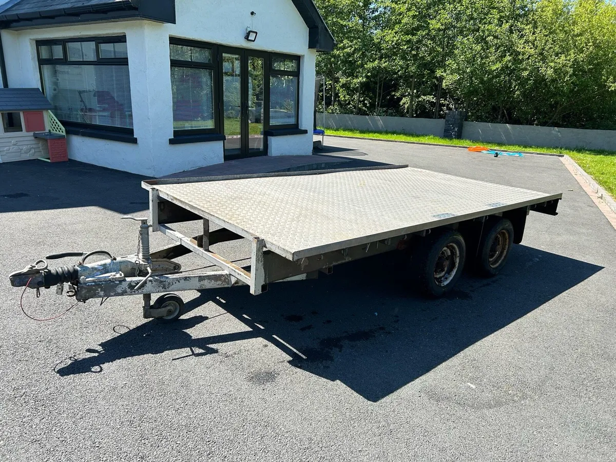 12x7 Flatbed trailer twin axle - Image 3