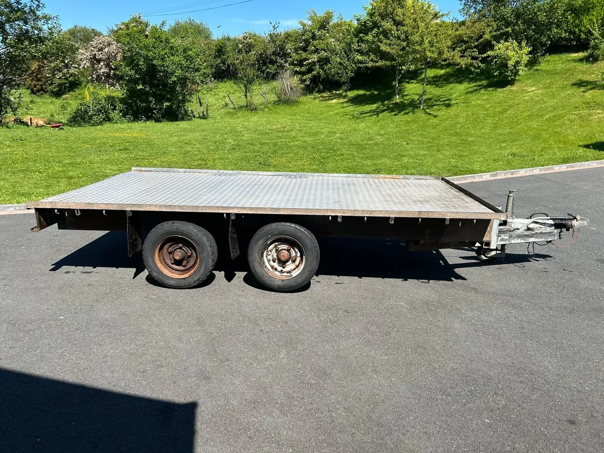 12x7 Flatbed trailer twin axle - Image 4
