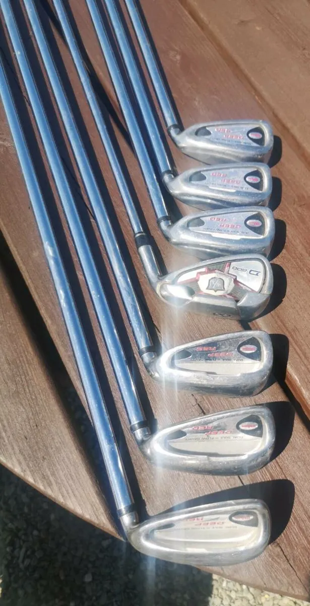 Wilson Deep Red irons 5-SW, Fat Shaft, except 8. - Image 3