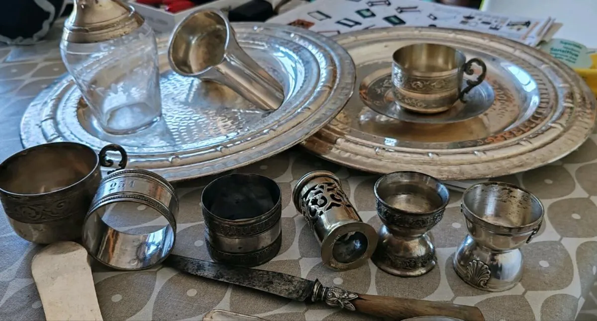 Vintage silver plated lot - Image 1