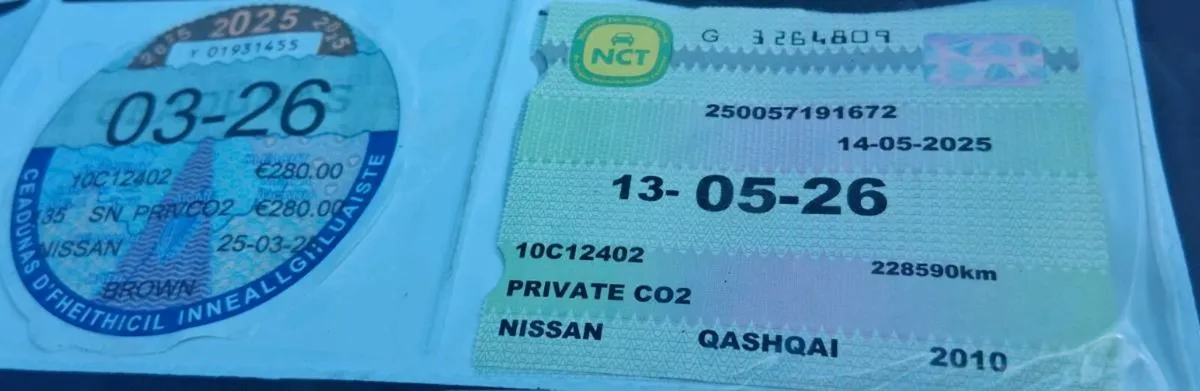 '10 Qashqai 1.5DCi NCT 05/26 Tax03/26 228km - Image 2