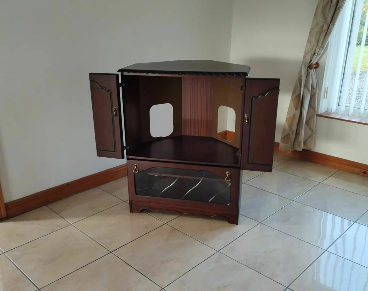 Television Unit - Corner Unit with fold doors - Image 2