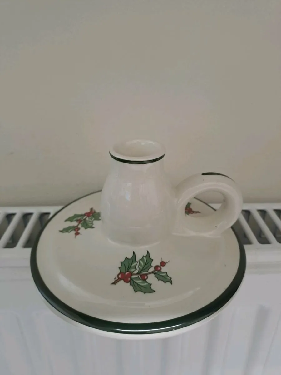 Vintage Cuthbertson candle holder Christmas - Image 1
