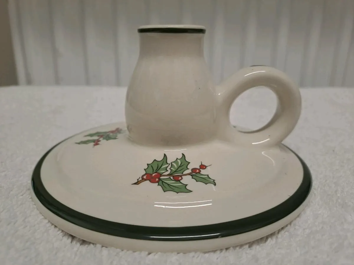 Vintage Cuthbertson candle holder Christmas - Image 2