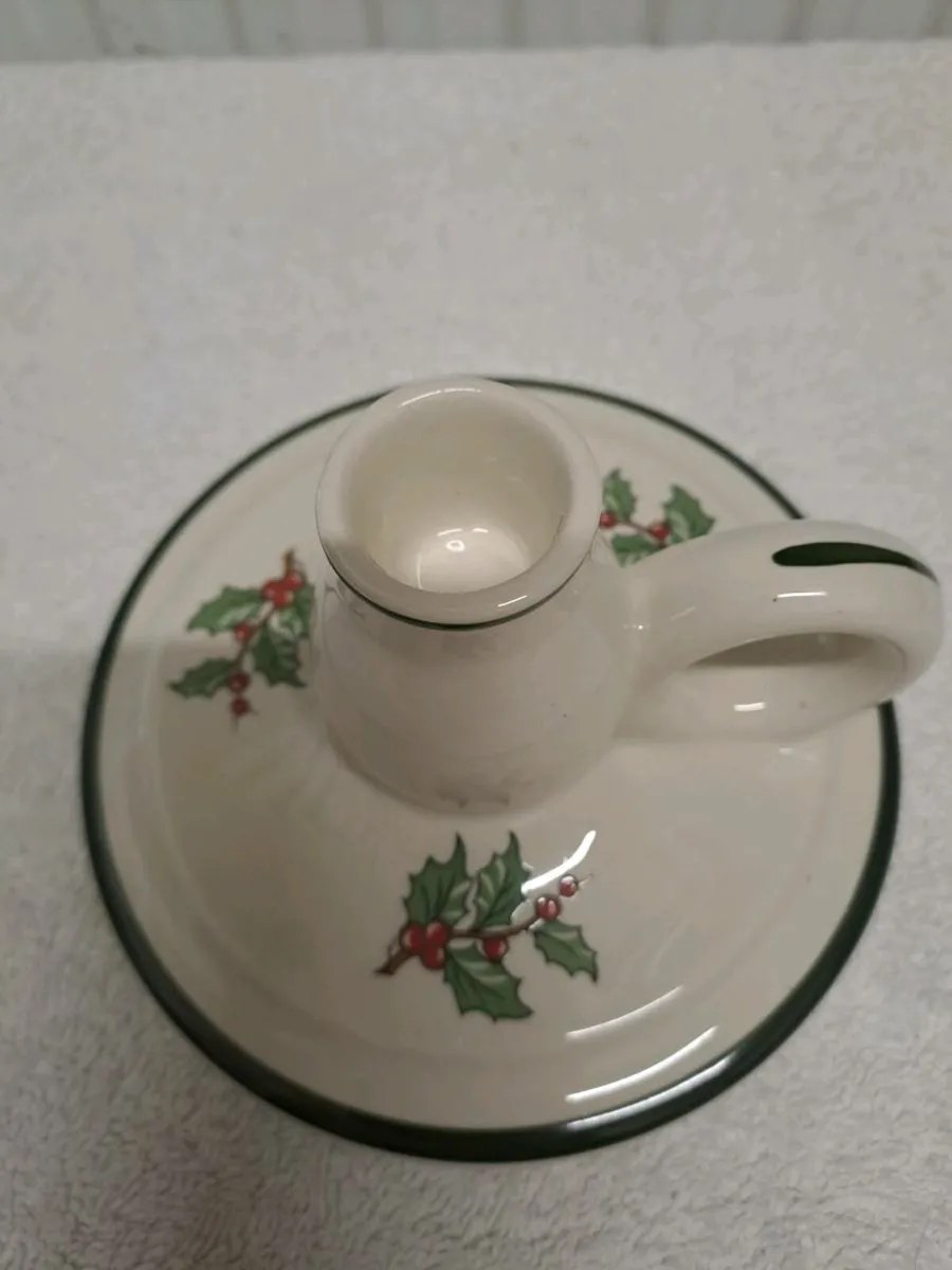 Vintage Cuthbertson candle holder Christmas - Image 3