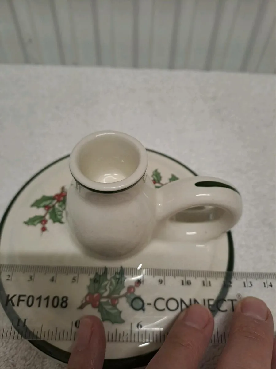 Vintage Cuthbertson candle holder Christmas - Image 4