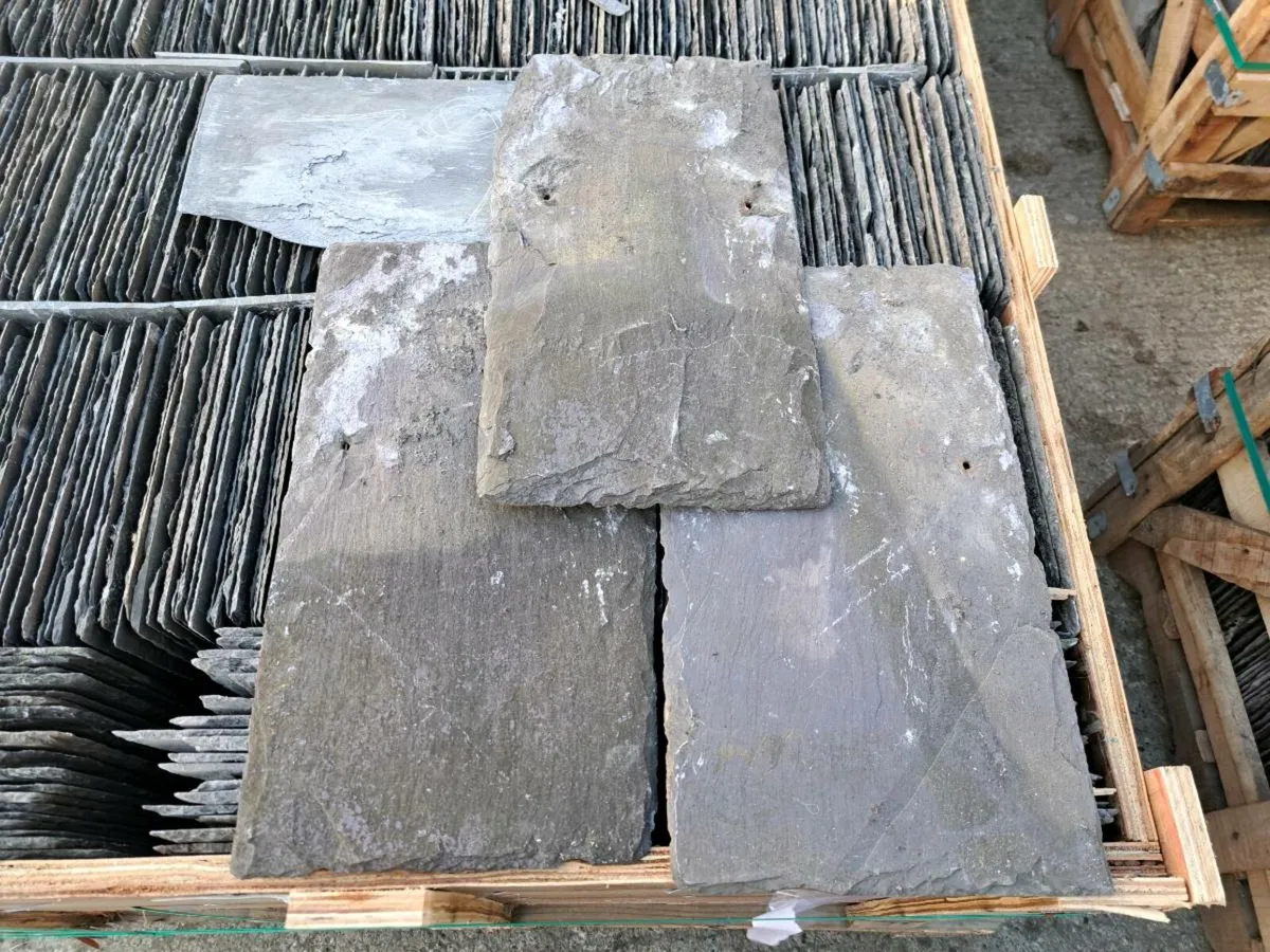 4000 qty 18x10 Reclaimed Bangor Blue Slates