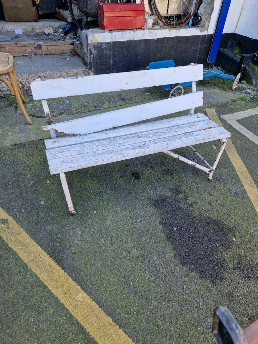 Vintage Garden Bench - Image 4