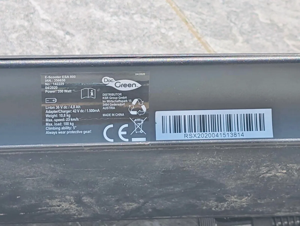 Electric Scooter sparingly used €250 - Image 4