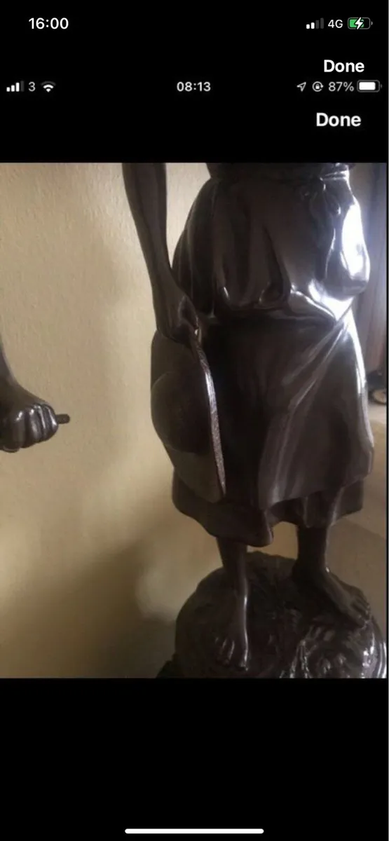 Antique Large Bronze Statues - Image 4