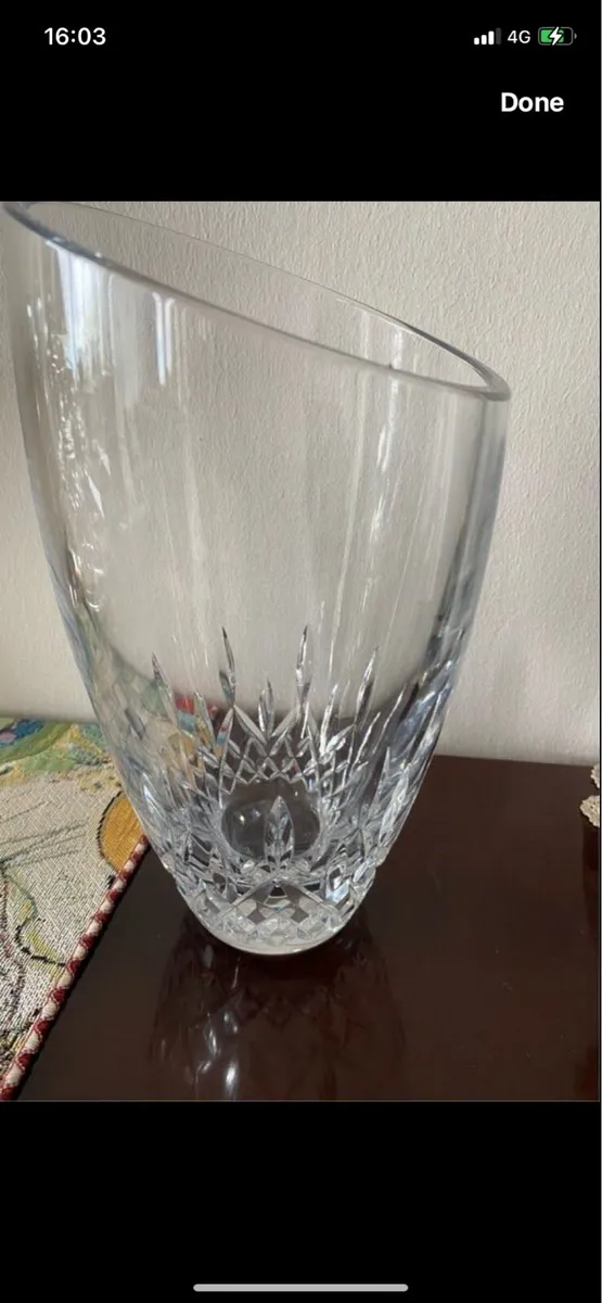 Waterford Crystal Lismore Essence Angular Vase - Image 1