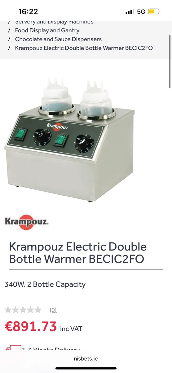Krampouz Nutella warmer