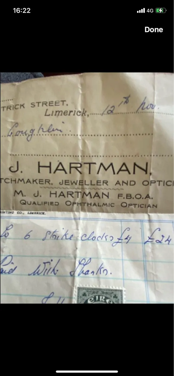 Vintage (1948) Dha Pingin Stamp & Invoice - Image 4
