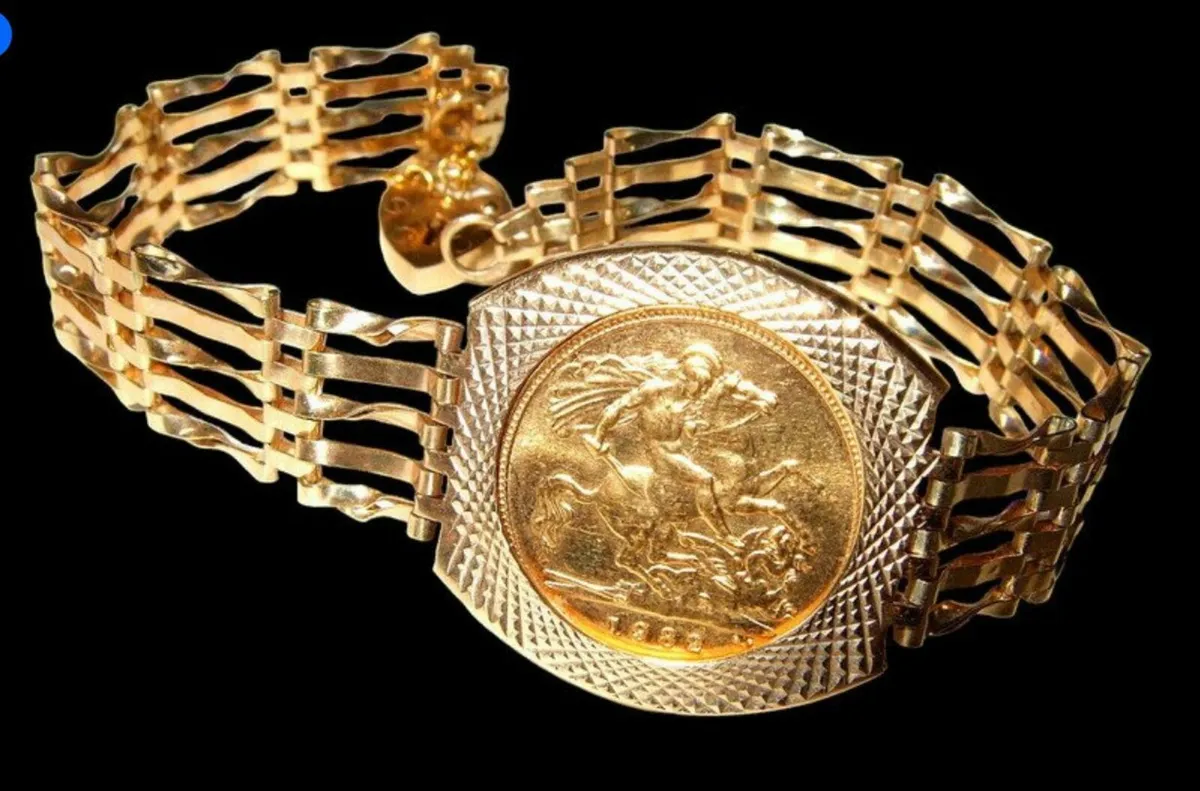 Vintage Hallmarked 9ct Gold Bracelet - Image 1