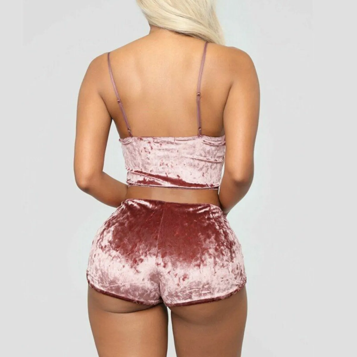 Velor pajamas short shorts - Image 4