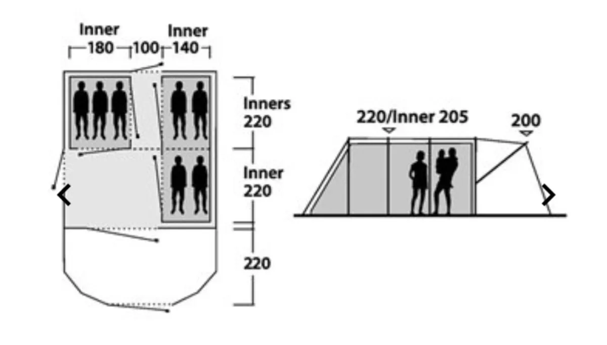 Outwell Georgia 7P Tent - Image 2