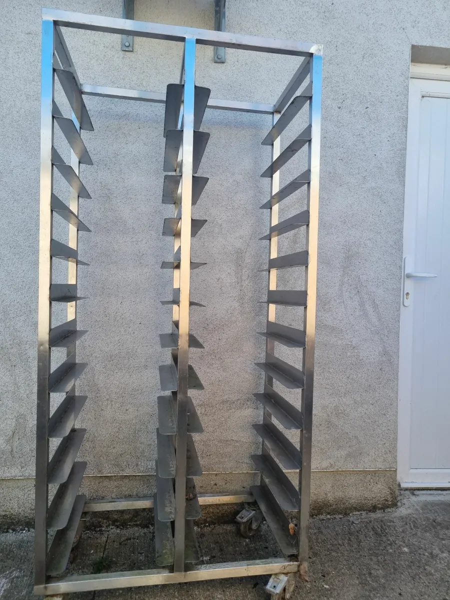 Stainless steel trolley - Image 1